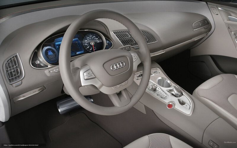Interior of Audi Car — Gray