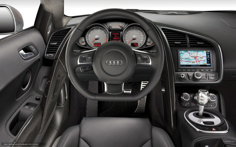 Interior of Audi R8 — Black, Modern