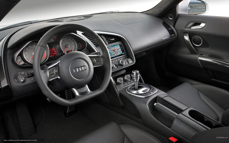 Interior of Audi R8 — Black