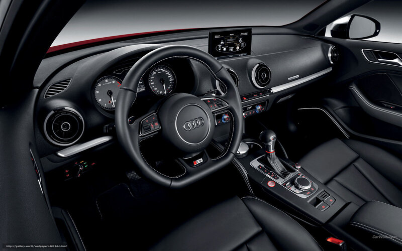 Interior of Audi S3 — Black