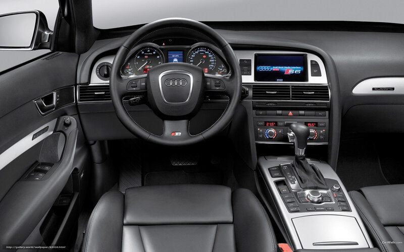 Interior of Audi S6 — Black