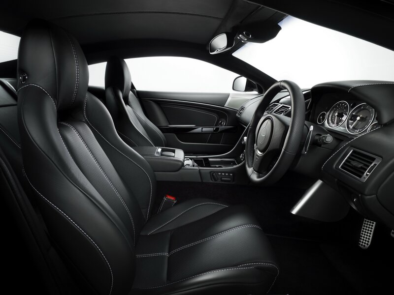 Interior of Black Car — Sleek, Photograph