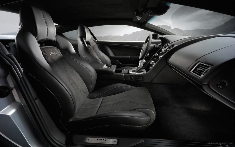 Interior of Black Sports Car — Dramatic