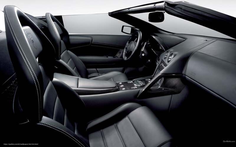 Interior of Black Sports Car — Sleek, Modern