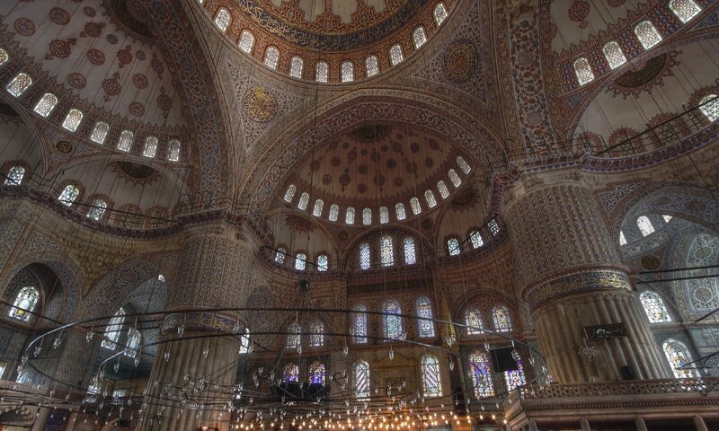 Interior of Blue Mosque — Grand