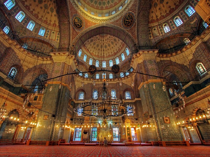 Interior of Blue Mosque — Serene