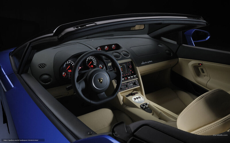 Interior of Blue Sports Car — Dramatic