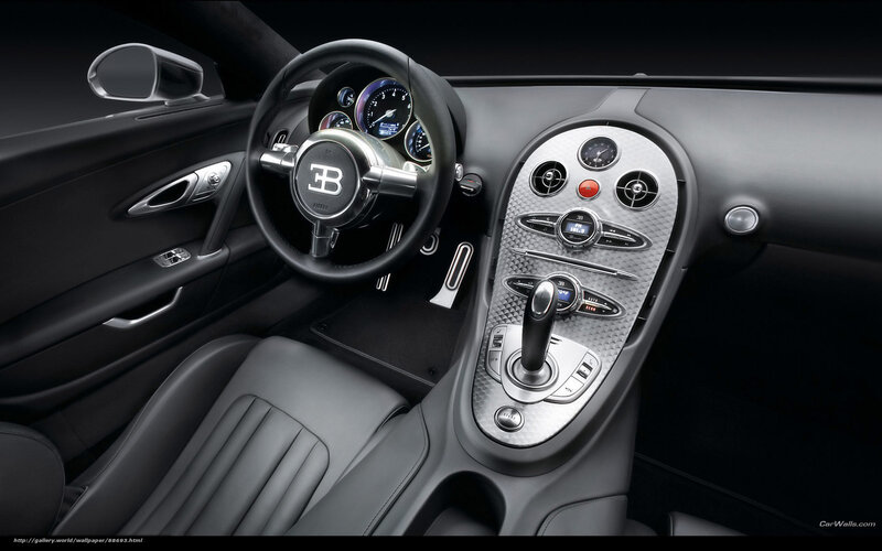 Interior of Bugatti Veyron