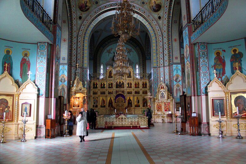 Interior of Church — Blue