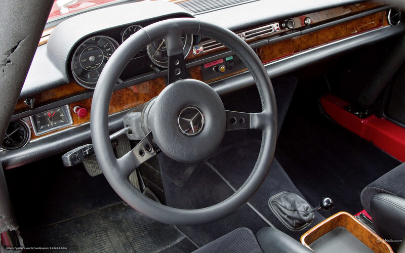 Interior of Classic Car — Black, Neutral