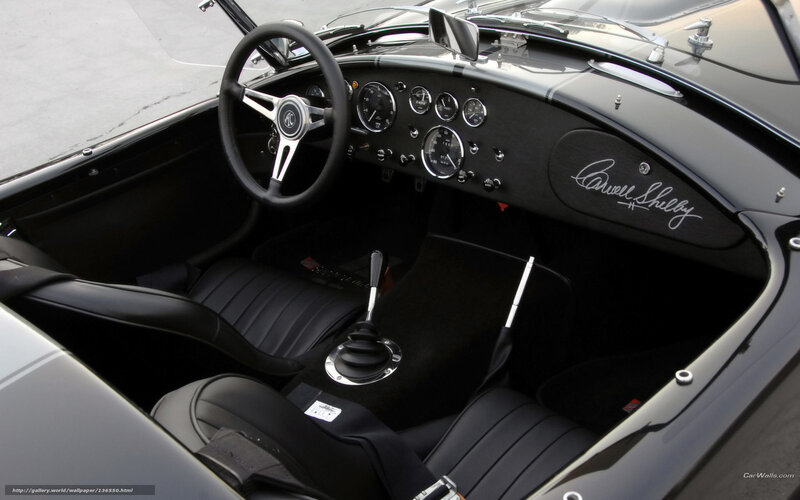 Interior of Classic Car — Black, Photograph