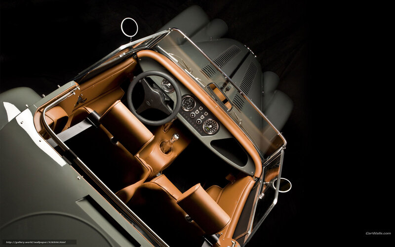 Interior of Classic Car — Brown