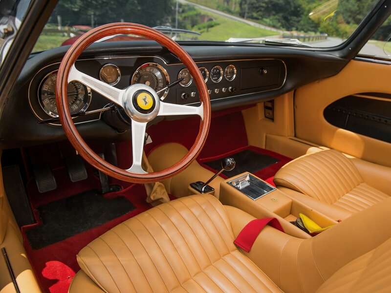 Interior of Classic Car — Tan, Afternoon