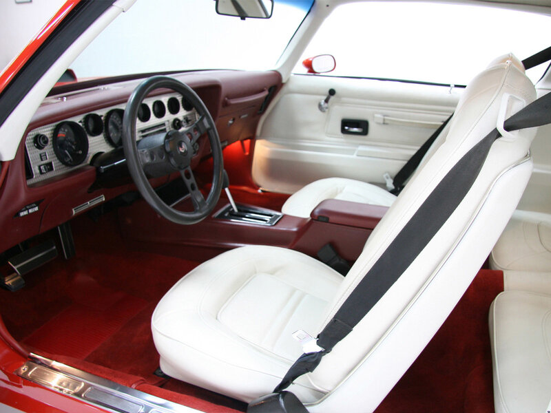Interior of Classic Car — White, Clean