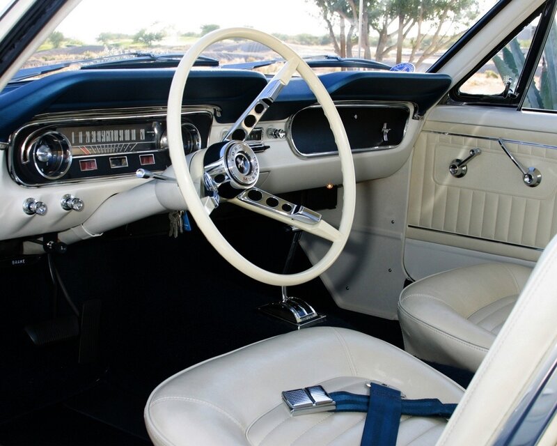 Interior of Classic Car — White