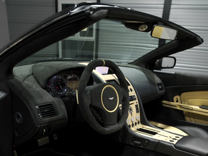 Interior of Convertible Car — Black, Neutral