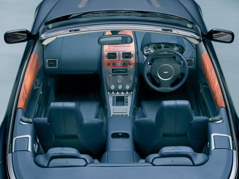 Interior of Convertible Car — Blue, Luxurious