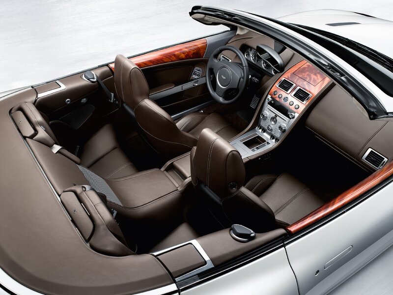 Interior of Convertible Car — Brown