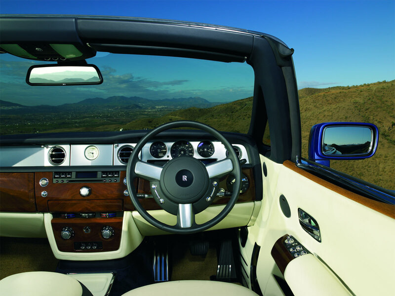 Interior of Convertible Car — Cream, Serene