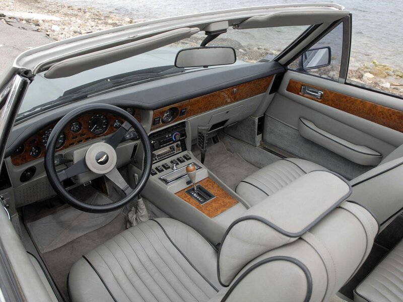 Interior of Convertible Car — Gray
