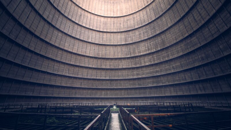 Interior of Cooling Tower