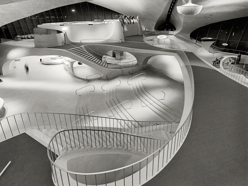 Interior of Futuristic Building