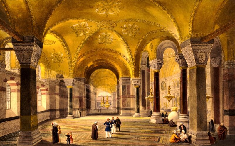 Interior of Hagia Sophia