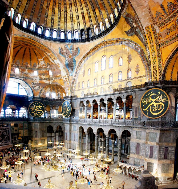 Interior of Hagia Sophia — Gold, Grand, Afternoon