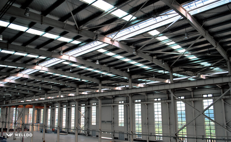 Interior of Large Warehouse