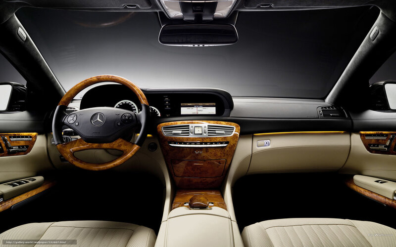Interior of Luxury Car — Beige, Luxurious, Photograph