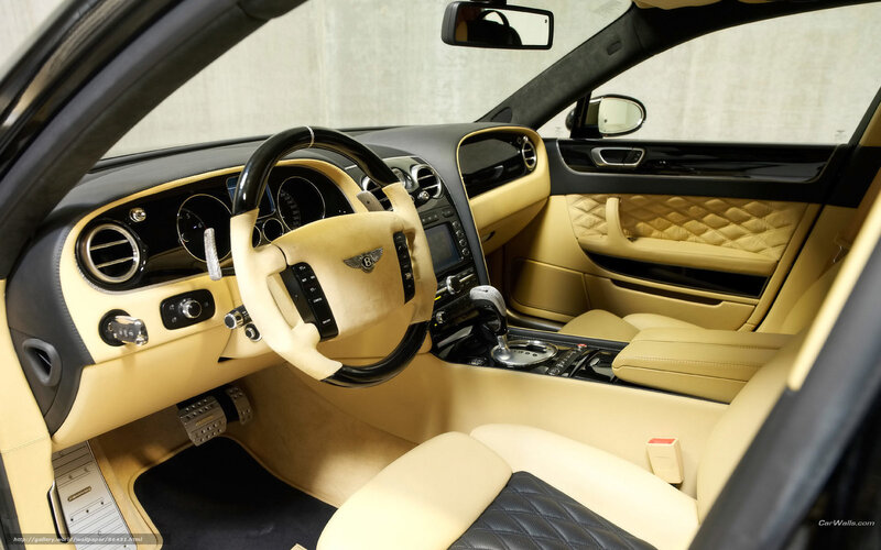 Interior of Luxury Car — Beige, Luxurious