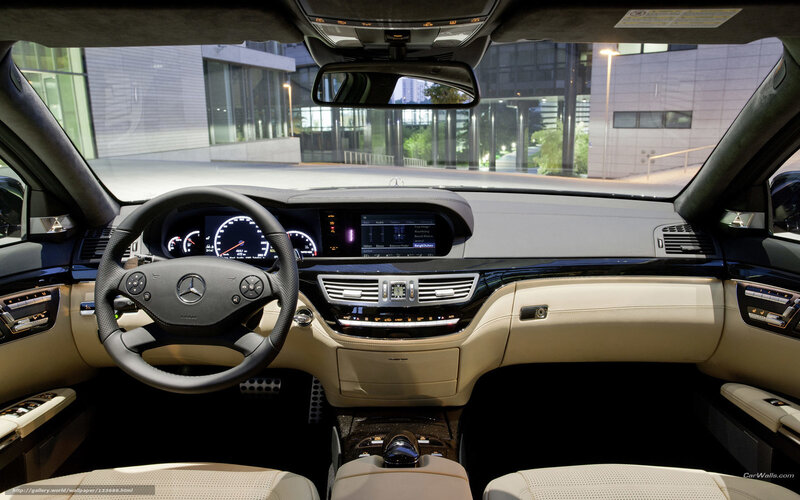 Interior of Luxury Car — Beige, Modern