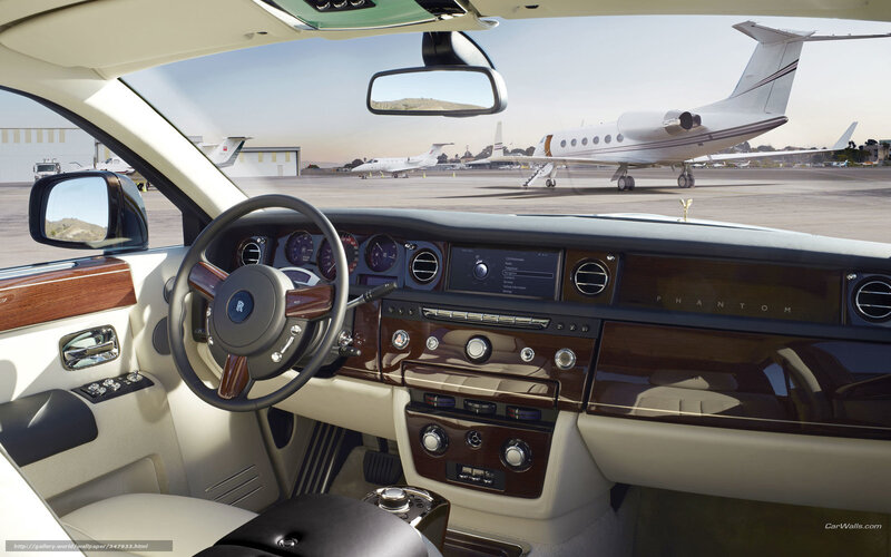 Interior of Luxury Car — Beige, Serene, Afternoon, Photograph
