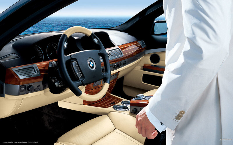 Interior of Luxury Car — Beige, Serene