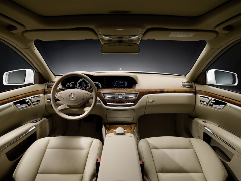 Interior of Luxury Car — Beige