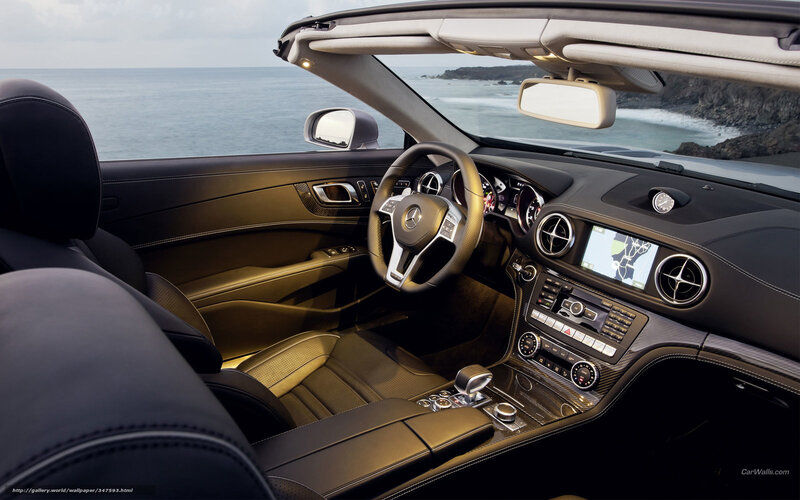 Interior of Luxury Car — Black, Serene