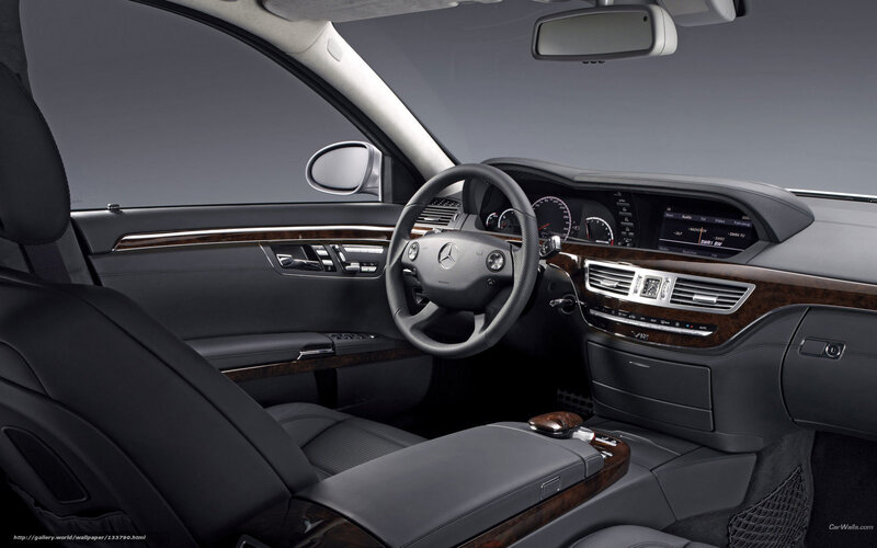 Interior of Luxury Car — Black, Sleek, Modern, Photograph