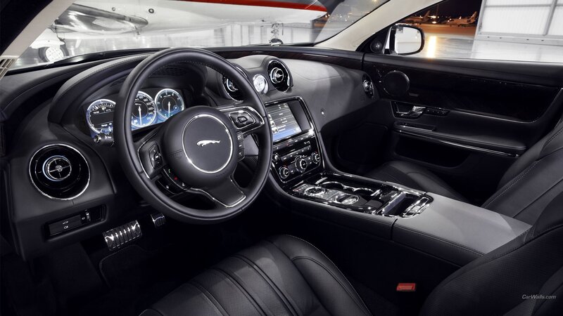 Interior of Luxury Car — Black, Sleek, Night