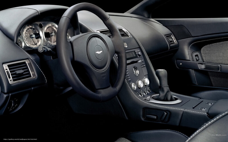 Interior of Luxury Car — Black, Sleek