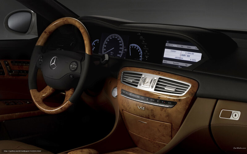 Interior of Luxury Car — Brown, Luxurious, Photograph