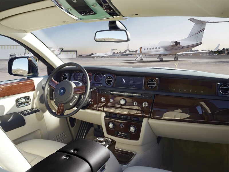 Interior of Luxury Car — Cream, Serene, Afternoon, Photograph