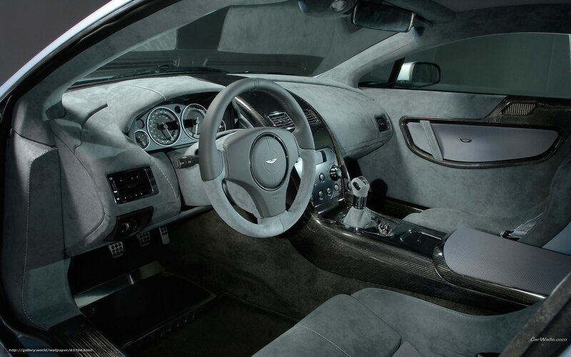Interior of Luxury Car — Gray
