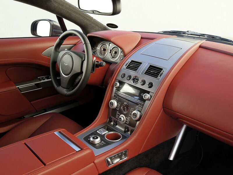 Interior of Luxury Car — Red, Sleek