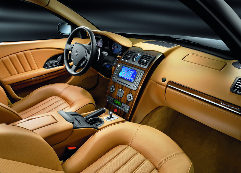Interior of Luxury Car — Tan, Luxurious, Photograph, Steering Wheel