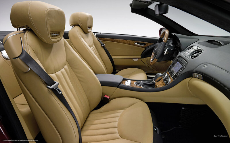 Interior of Luxury Car — Tan, Neutral