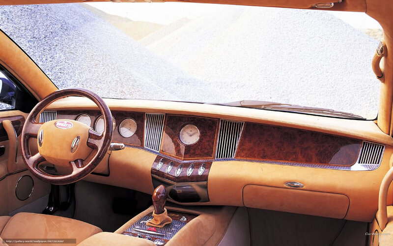 Interior of Luxury Car — Tan