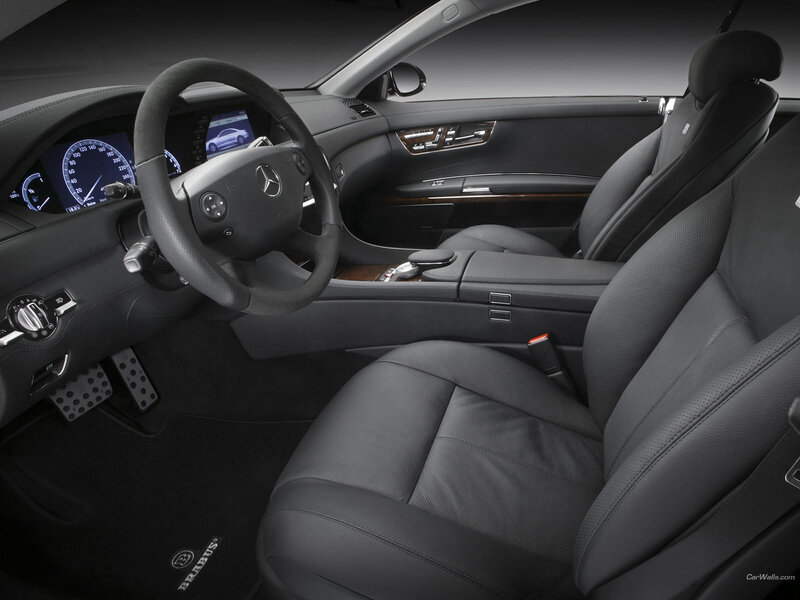 Interior of luxury car