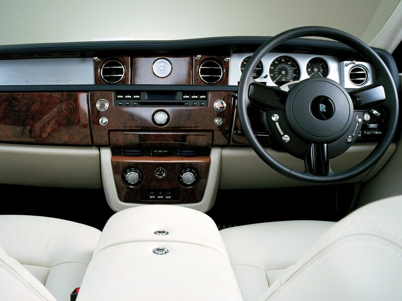 Interior of Luxury Car — White, Luxurious, Photograph
