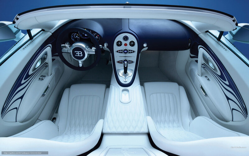 Interior of Luxury Car — White, Sleek, Modern, Photograph, Steering Wheel