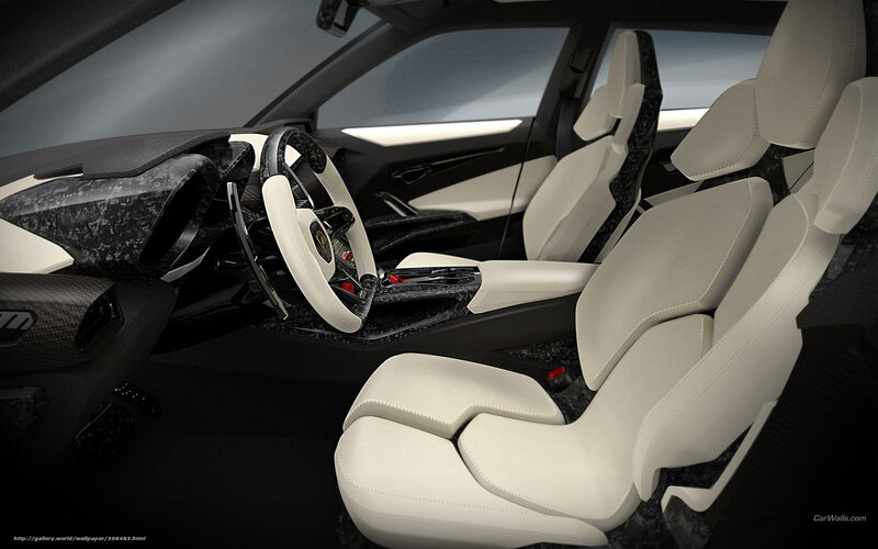 Interior of Luxury Car — White, Sleek